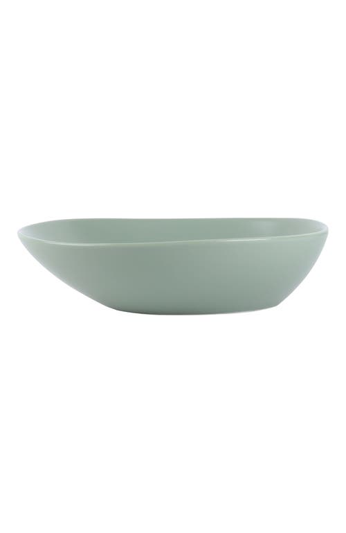 Stone Lain Delilah Porcelain 6-piece Pasta Bowl Set In Green