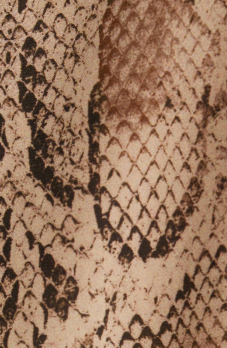 KOBI HALPERIN Piper Snake Print Button-Up Shirt, Alternate, color, Tannin Multi