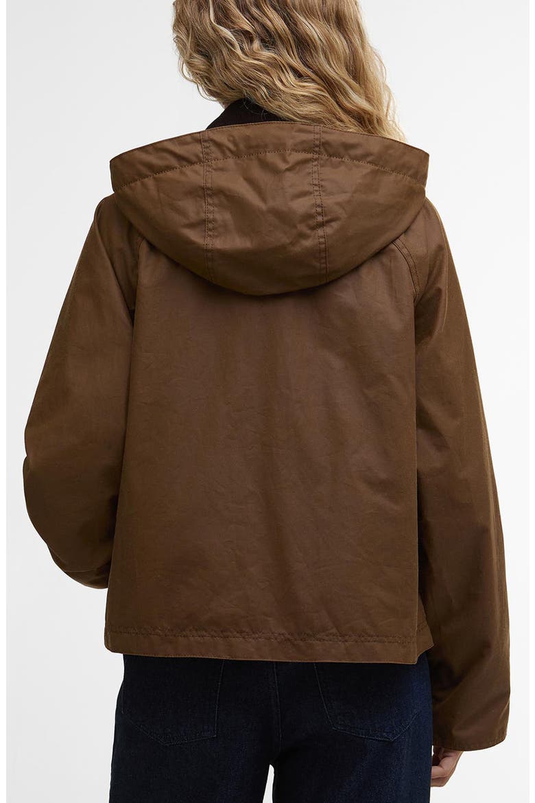 Myra Water Repellent Waxed Cotton Jacket, Alternate, color, BARK/HESSIAN TARTAN