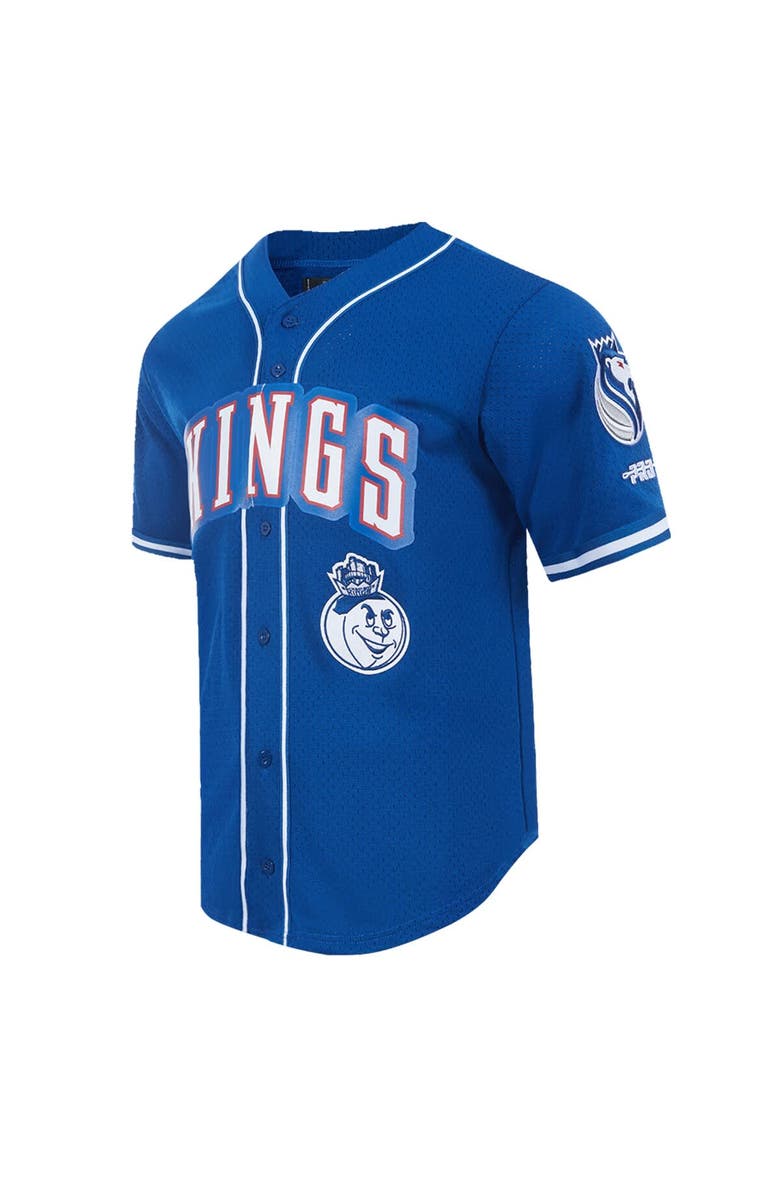 PRO STANDARD Men's Pro Standard Blue Sacramento Kings 2024/25 City Edition Mesh Baseball Jersey, Alternate, color, 