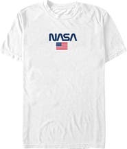 NASA Men's Americana Logo Flag Short Sleeve Graphic T-Shirt