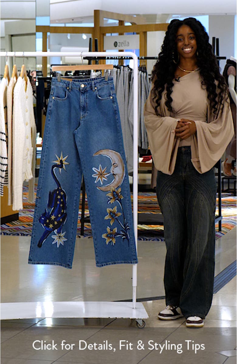 Mistical Wide Leg Jeans, sales video thumbnail