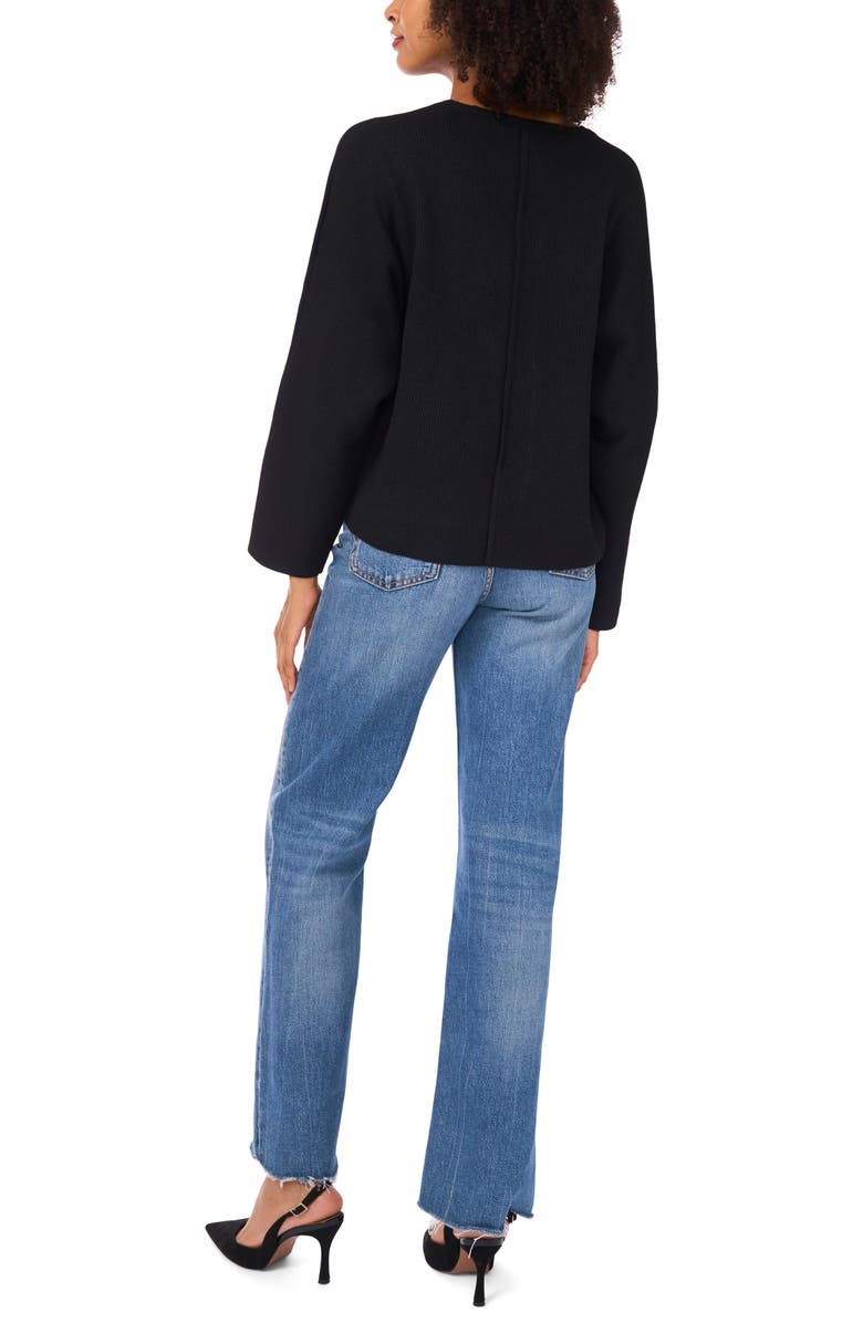 V-Neck Ribbed Sweater
