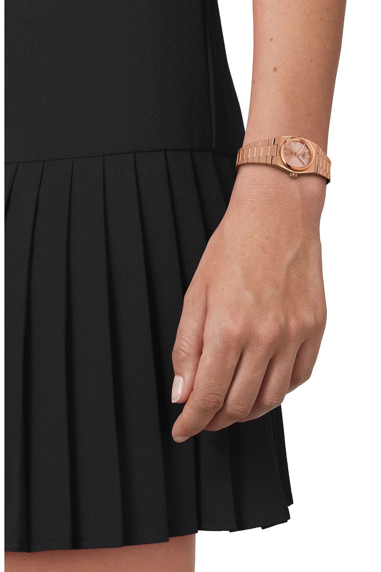 PRX Diamond Bracelet Watch, 25mm, Alternate, color, PINK