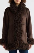 Scotch & Soda Liv Faux Fur & Faux Shearling Jacket