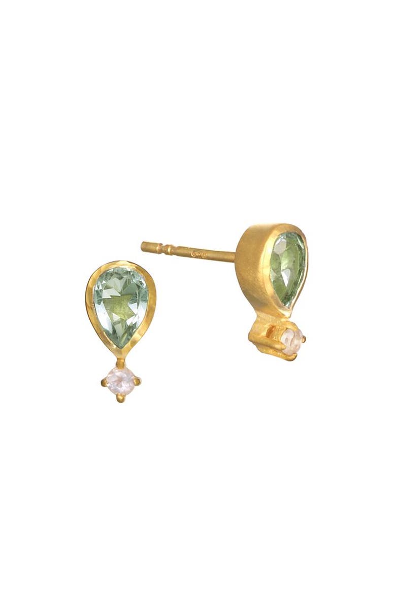 True Self Green Amethyst Earrings, Main, color, Green