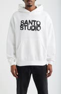 SANTO STUDIO Big Spray Graphic Cotton Hoodie