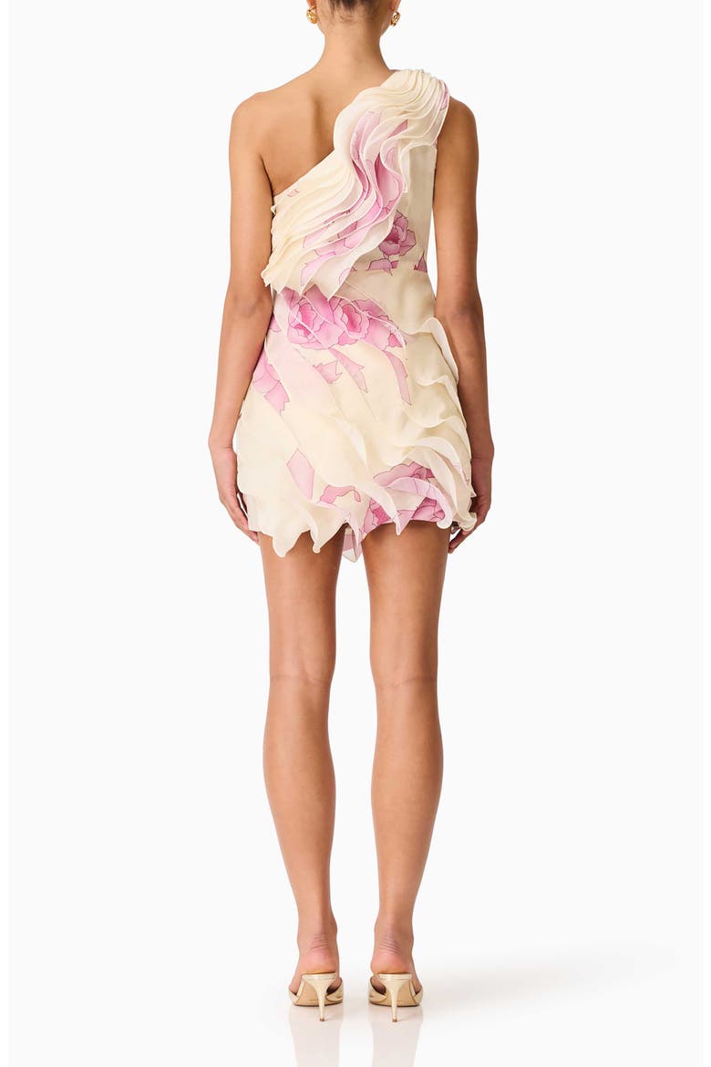 Rova One-Shoulder Minidress, Alternate, color, CREAMPINK