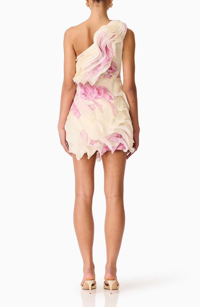 Elliatt Rova One-Shoulder Minidress, Alternate, color, Creampink