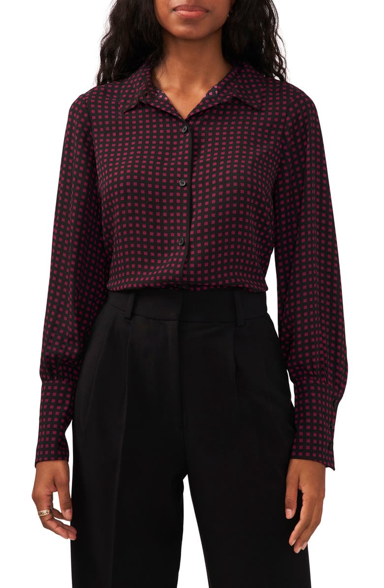 Halogen<sup>®</sup> Check Button-Up Shirt, Main, color, 