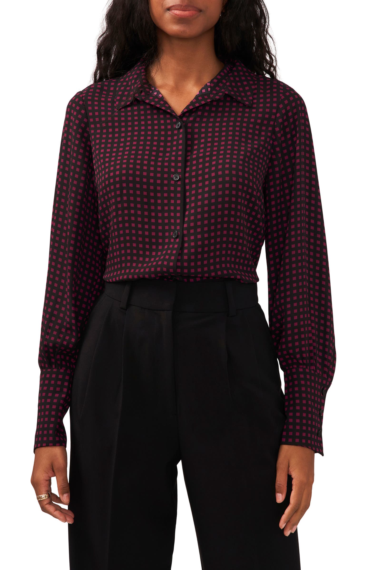 Halogen® Check Button-Up Shirt | Nordstromrack