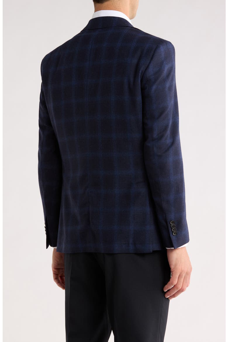 Elex Plaid Sport Coat, Alternate, color, NAVY