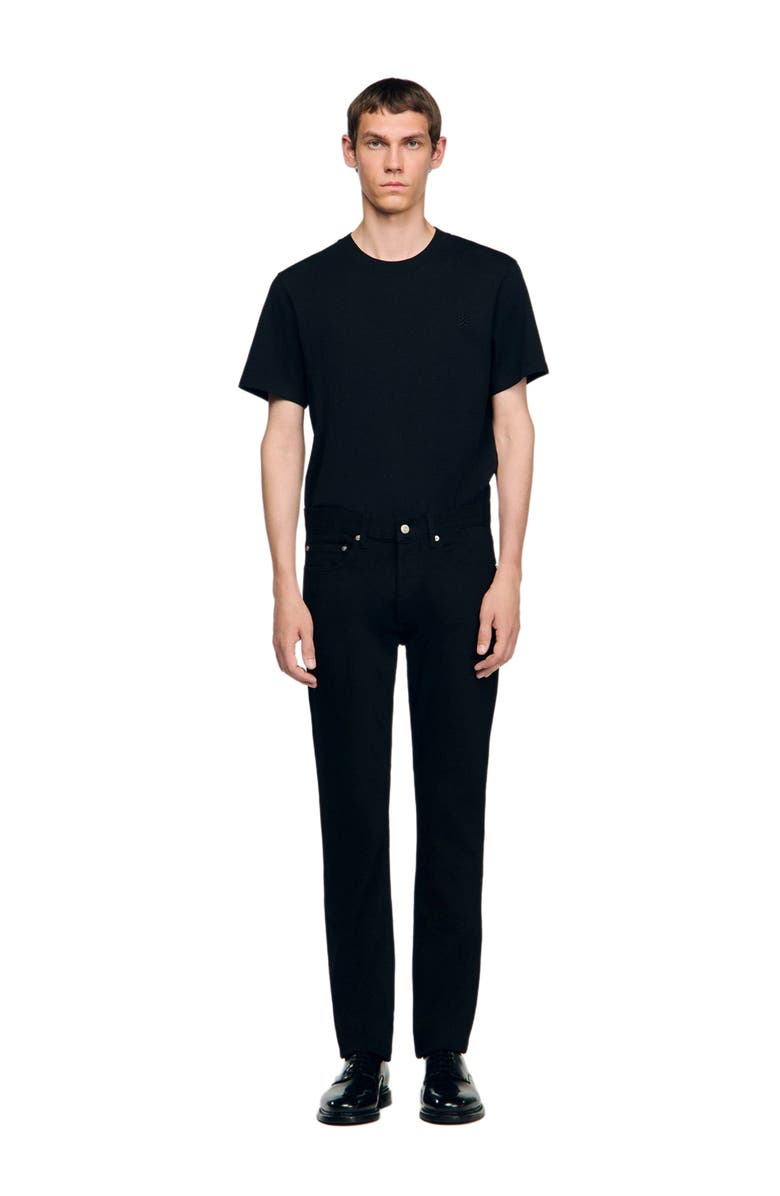 SANDRO Slim-fit jeans, Alternate, color, Black