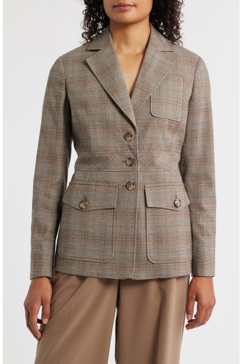 Plaid Jacket, Main, color, SOFT BIRCH MULTI