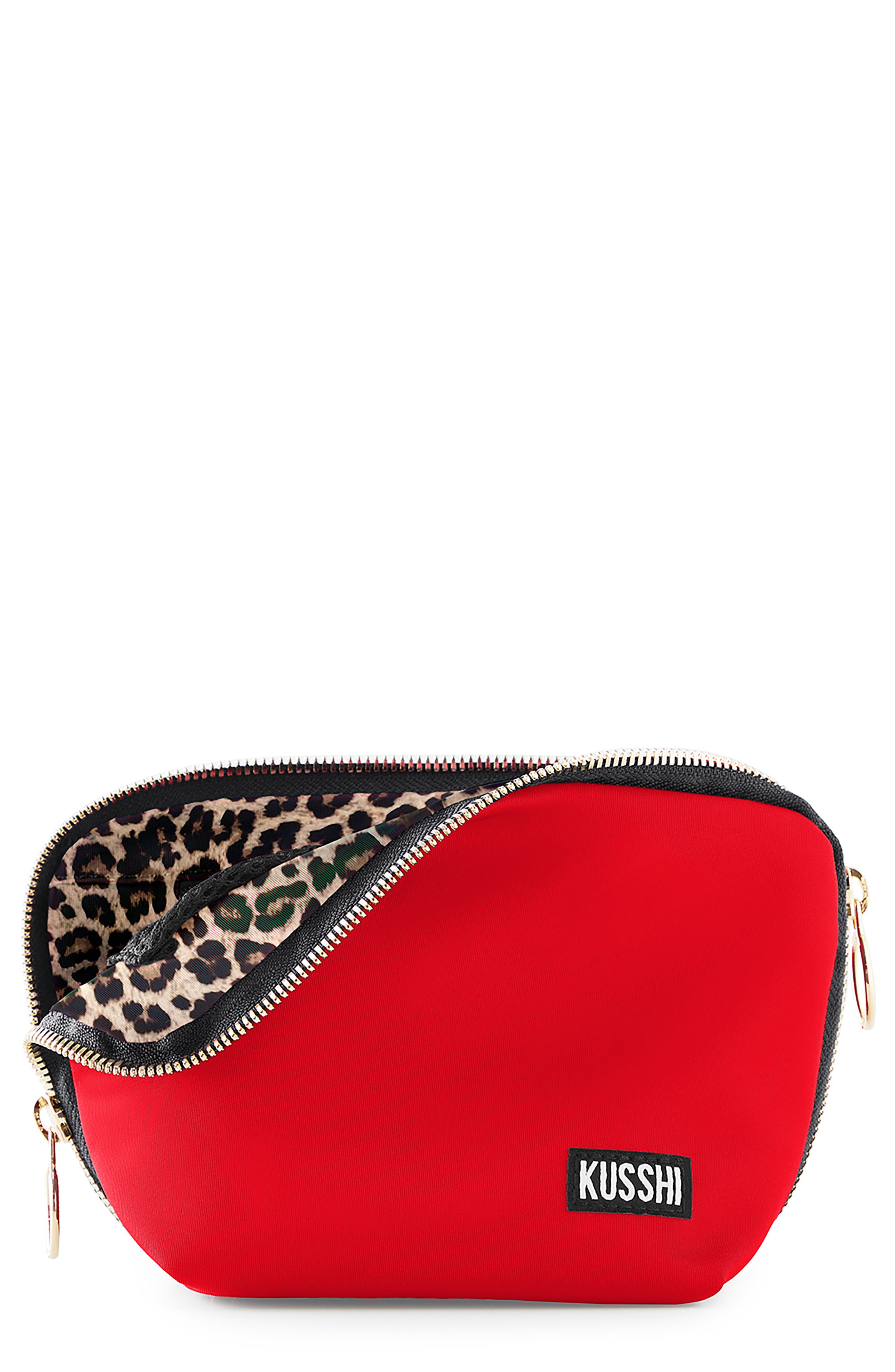 RED/ LEOPARD NYLON
