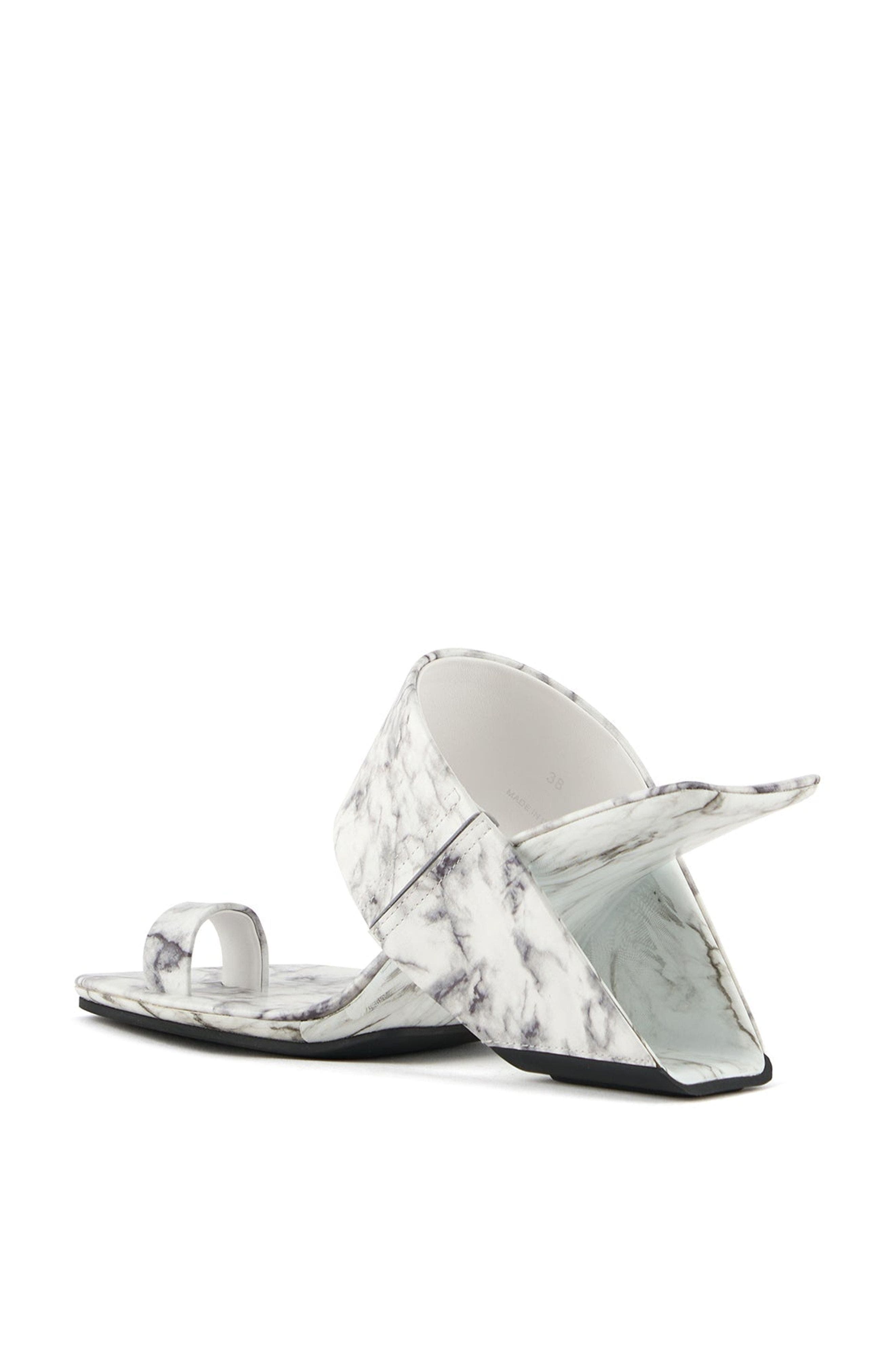 Loop Toe Hi Sandals, Alternate, color, White Marble