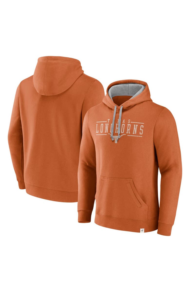 FANATICS Men's Fanatics  Texas Orange Texas Longhorns Second Wind Distressed Pullover Hoodie, Alternate, color, Burnt Orange