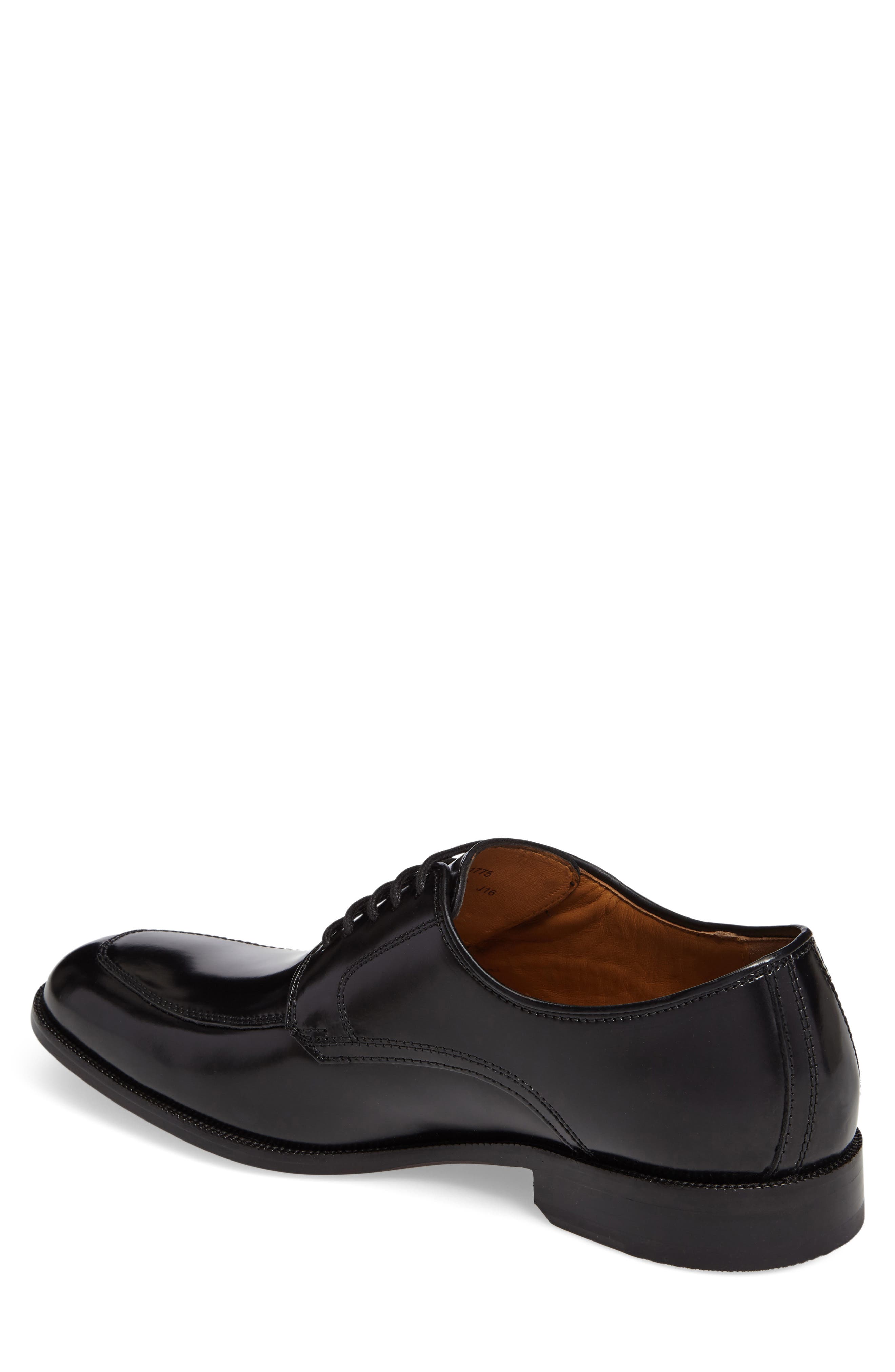 Johnston & Murphy Bradford Apron-Toe Oxford, Alternate, color, Black Leather