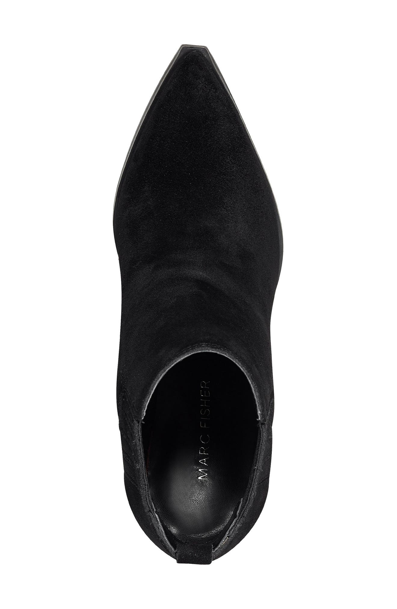 Marc Fisher Matter Pointed Toe Chelsea Western Bootie, Alternate, color, 