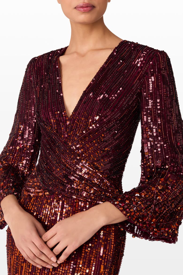 Cosmos Gown, Alternate, color, Cardinal