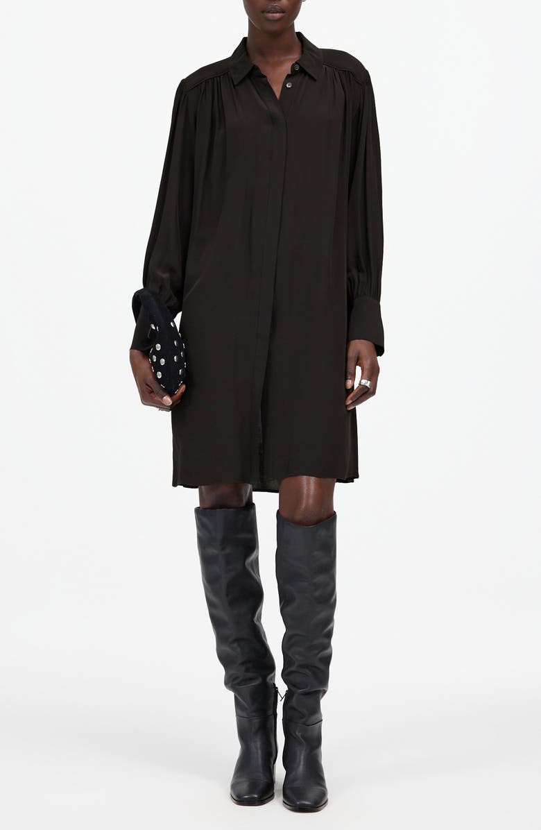 Madewell Relaxed Long Sleeve Minidress, Alternate, color,