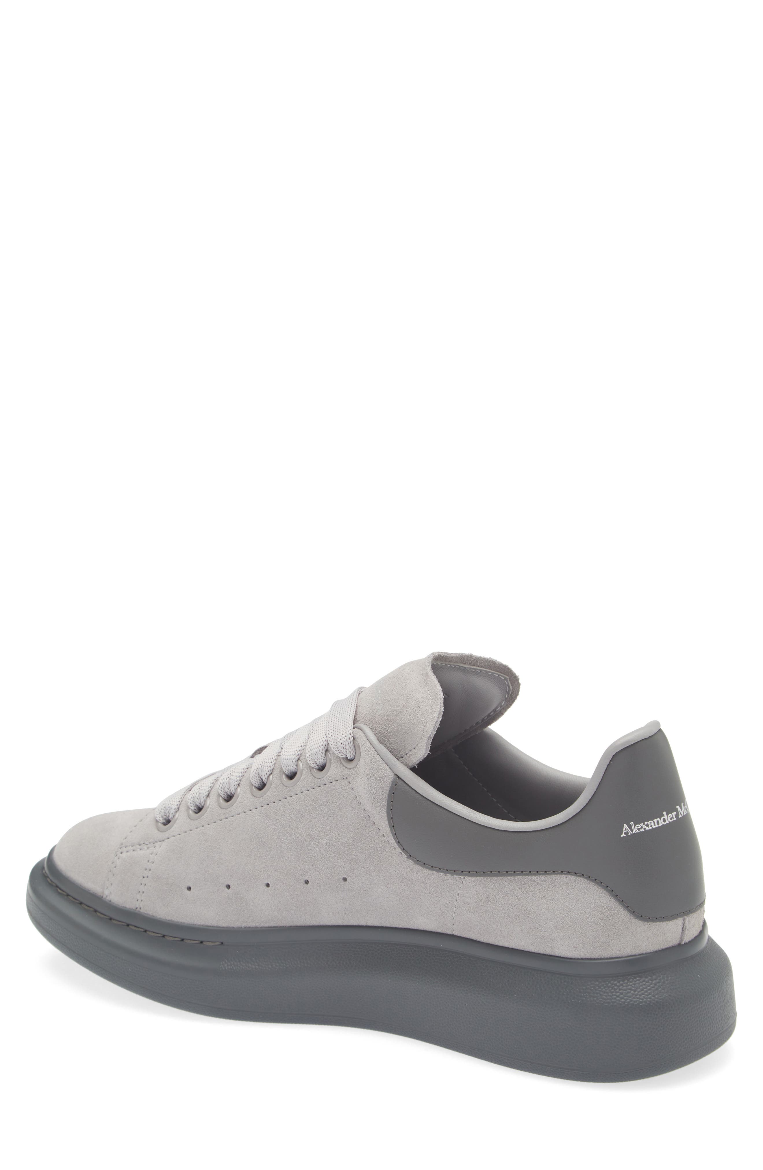 McQueen Oversize Sneaker, Alternate, color, Zinc