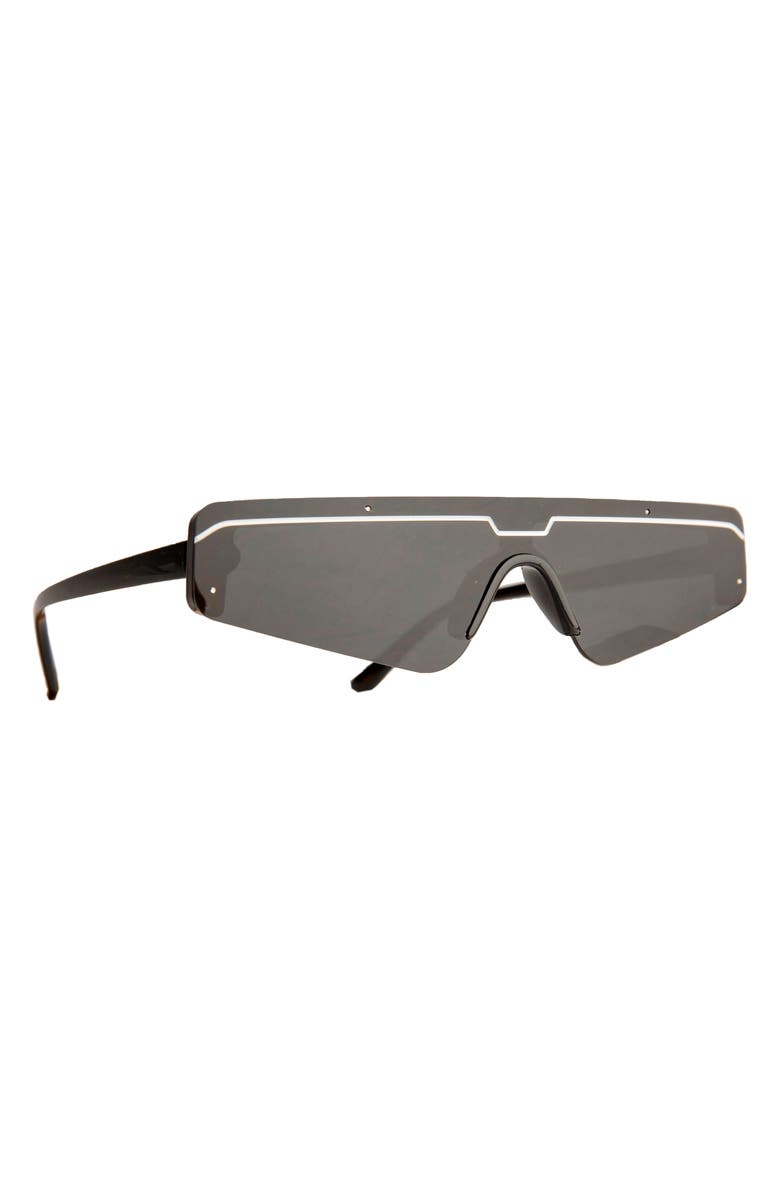 Rad + Refined Cyberfunk Sport Flat Top Shield Sunglasses, Main, color, 