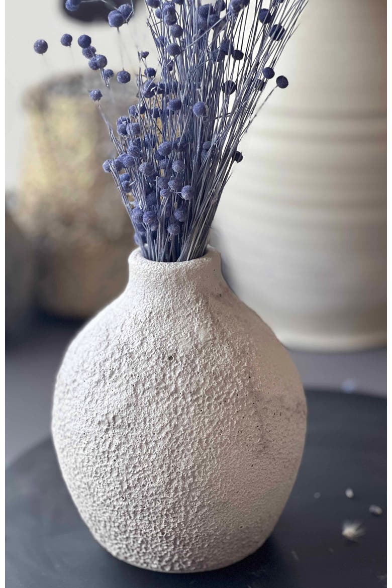 Ara Crater Vase, Alternate, color, White