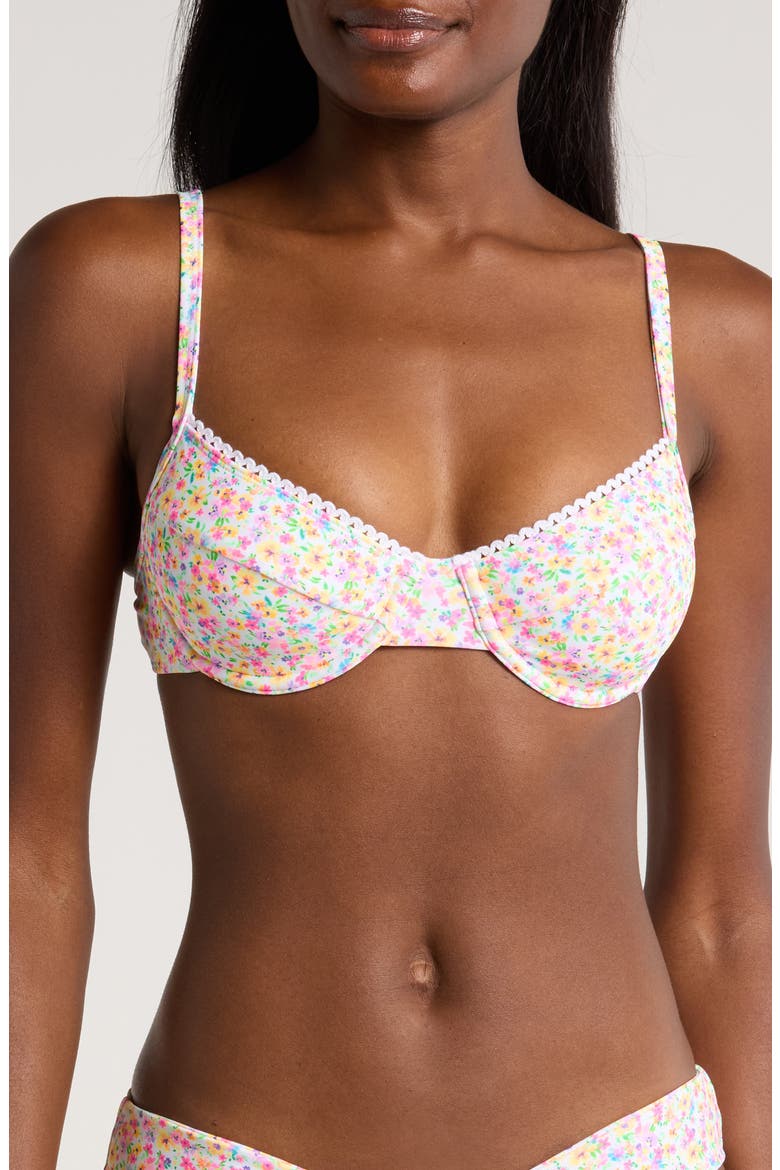 Ditzy Underwire Bikini Top, Main, color, DOLLHOUSE