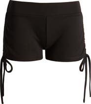 EDIKTED Tau Drawstring Ruched Shorts