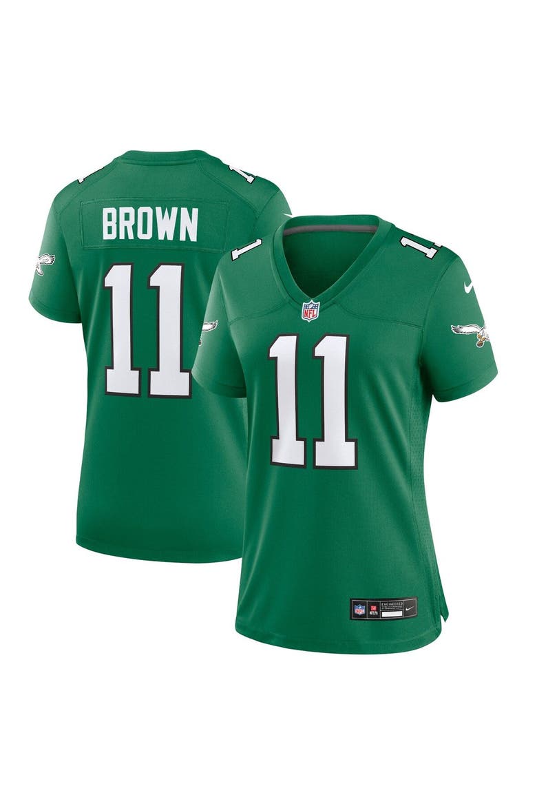 Women's Nike A.J. Brown Kelly Green Philadelphia Eagles Player Jersey, Main, color, Kelly Green