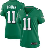 Nike Women's Nike A.J. Brown Kelly Green Philadelphia Eagles Player Jersey