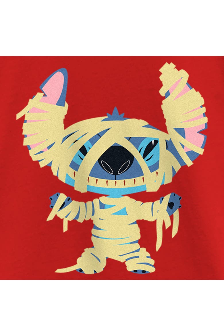 Girl's Lilo & Stitch Halloween Mummy Stitch  Graphic T-Shirt, Alternate, color, Red
