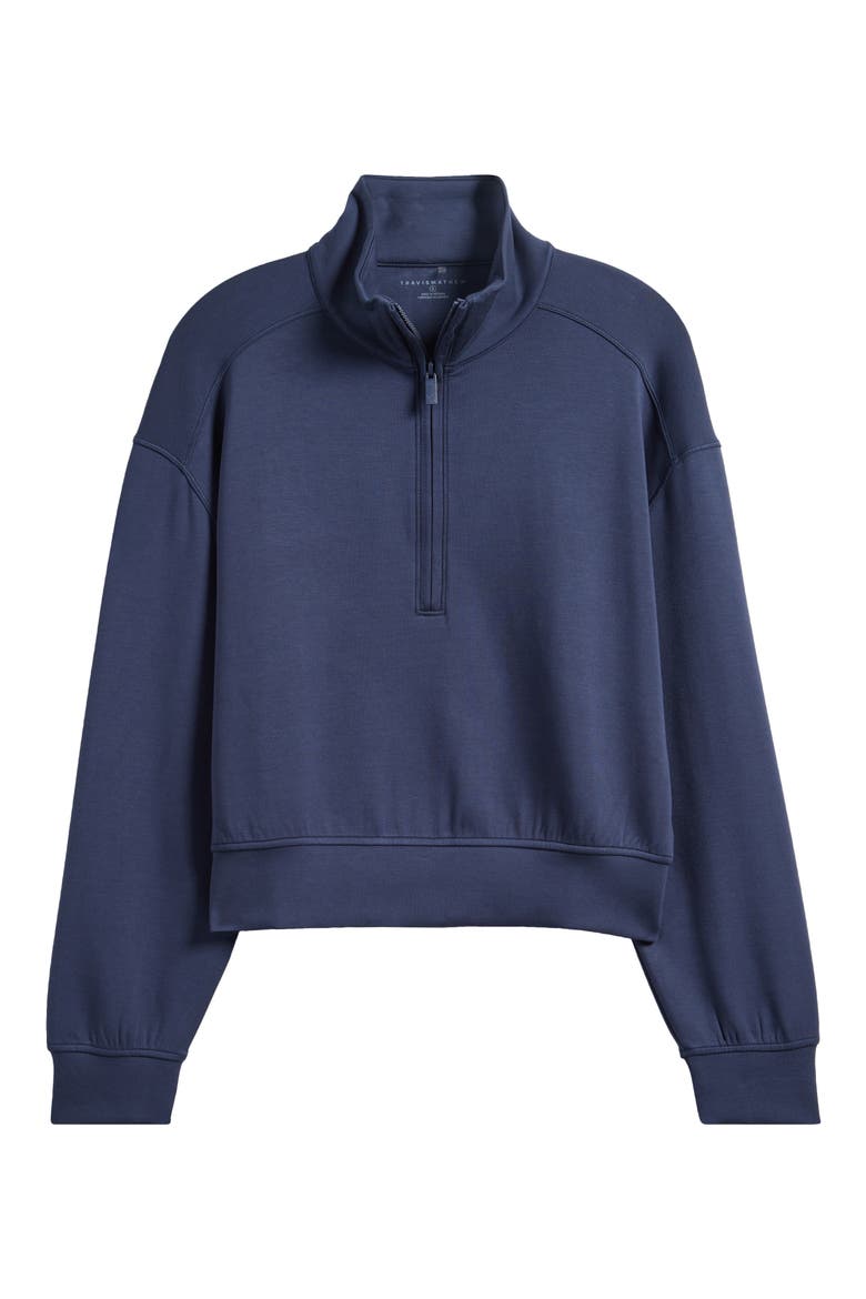 Skyloft Soft Echo Half Zip Pullover, Alternate, color, Navy Blazer