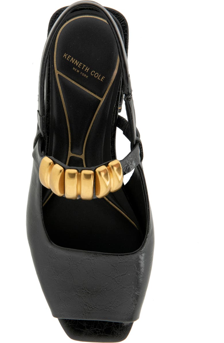 Kenneth Cole Illia Slingback Sandal, Alternate, color, Black Patent