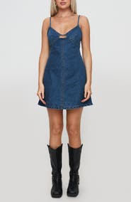 Princess Polly Arwen Sleeveless Denim Minidress