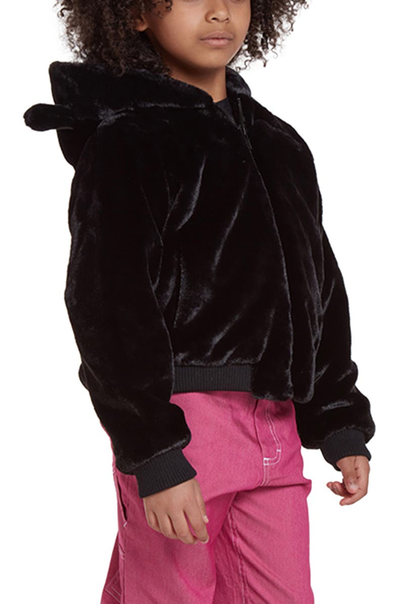 Apparis Kids' Lily Faux Fur Hooded Coat, Alternate, color, 