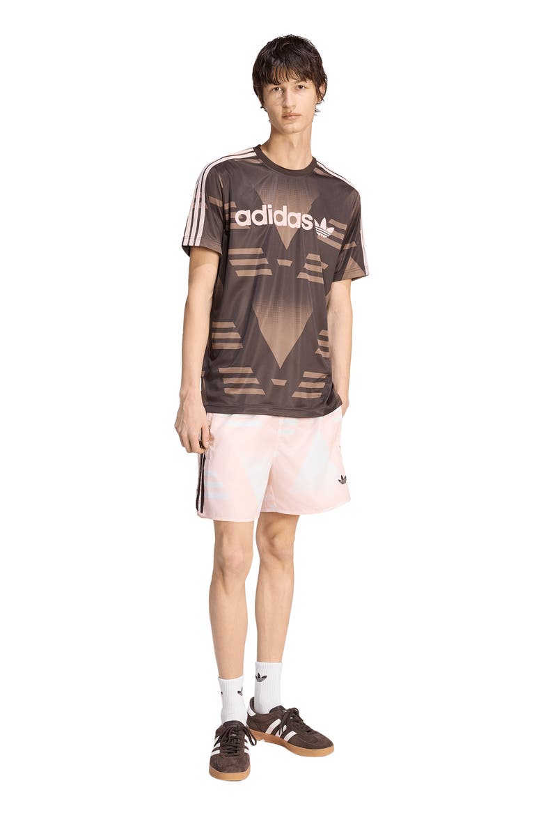 Bruised Banana Allover Print Shorts, Alternate, color, SANDY PINK/ /