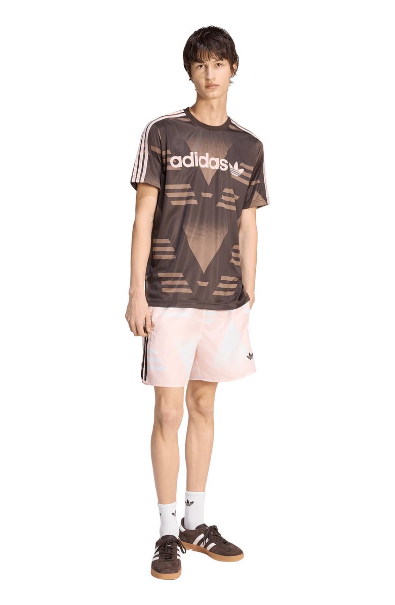 adidas Bruised Banana Allover Print Shorts, Alternate, color, Sandy Pink/ /