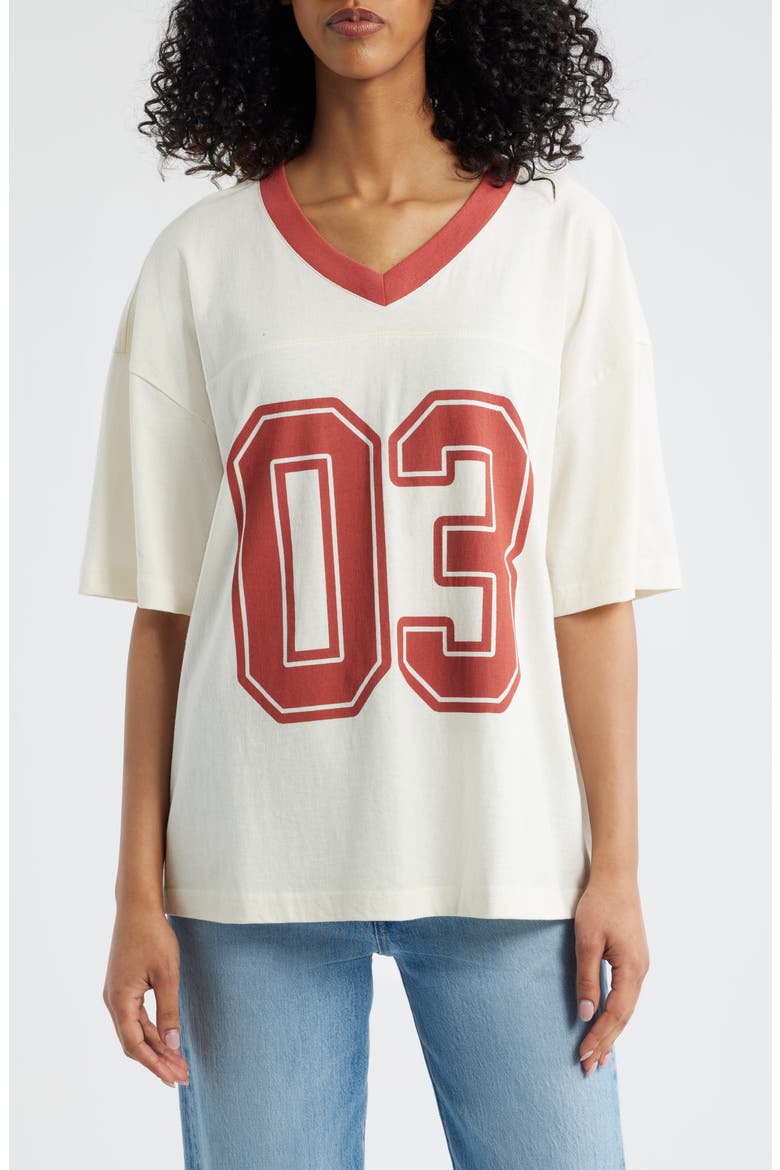 Miller® High Life Cotton Graphic T-Shirt, Main, color, MARSHMALLOW/ TANDORI SPICE