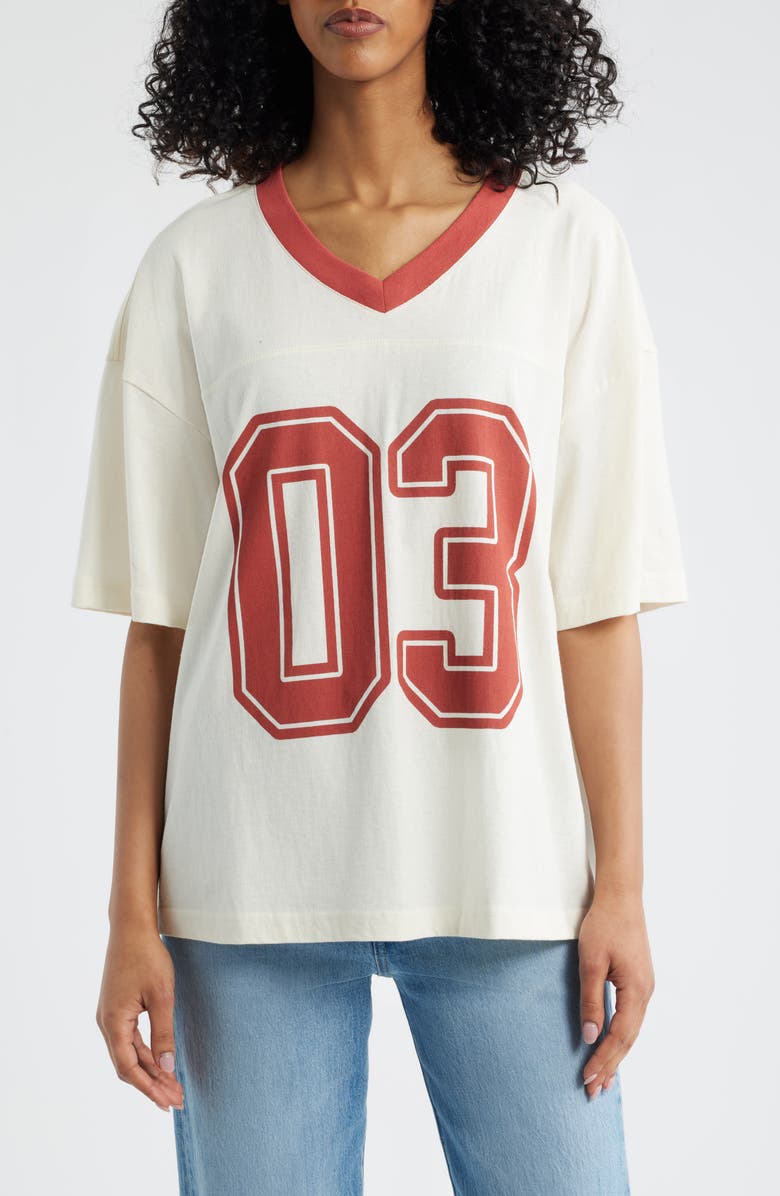 GOLDEN HOUR Miller<sup>®</sup> High Life Cotton Graphic T-Shirt, Main, color, Marshmallow/ Tandori Spice