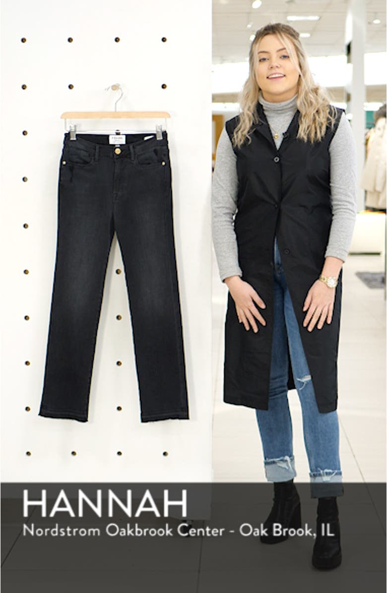 Le High Straight Release Hem Jeans, sales video thumbnail