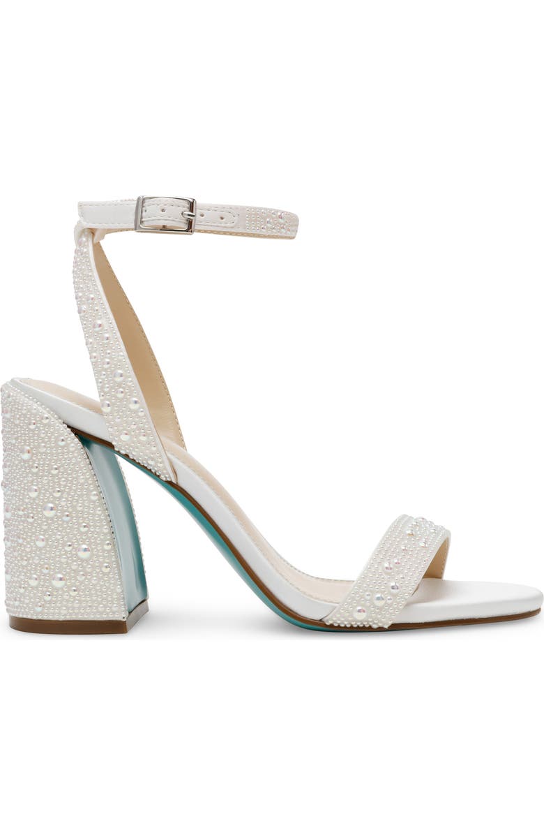 Betsey Johnson Jet Ankle Strap Sandal, Alternate, color, Pearl