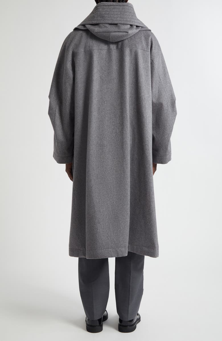 Thom Browne Waterproof Cashmere Parka With Removable Hood, Alternate, color, Medium Grey