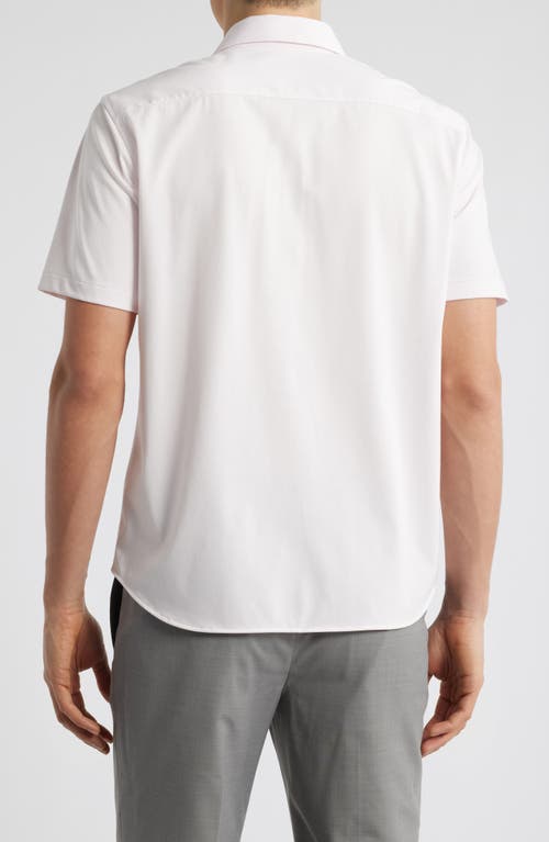 Theory Irving Short Sleeve Button-up Shirt In Dogwood
