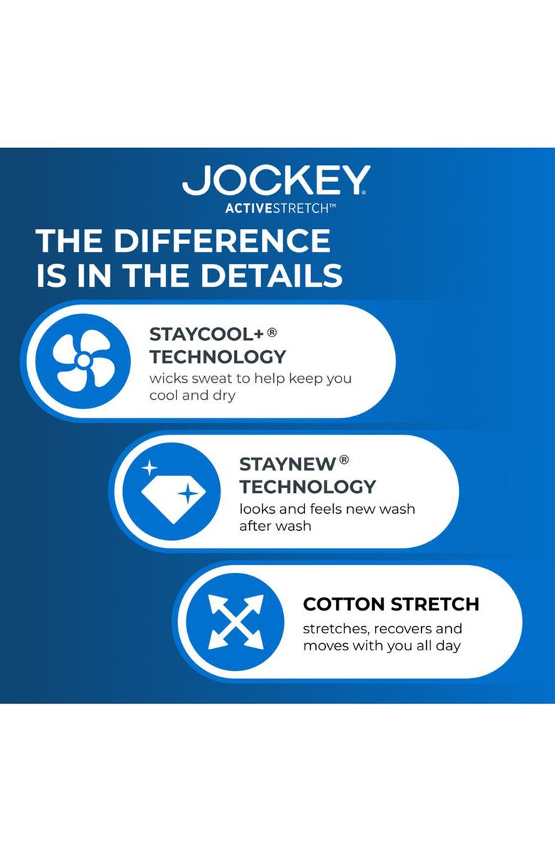 Jockey 2-pk ActiveStretch Boxer Briefs, Alternate, color, Black