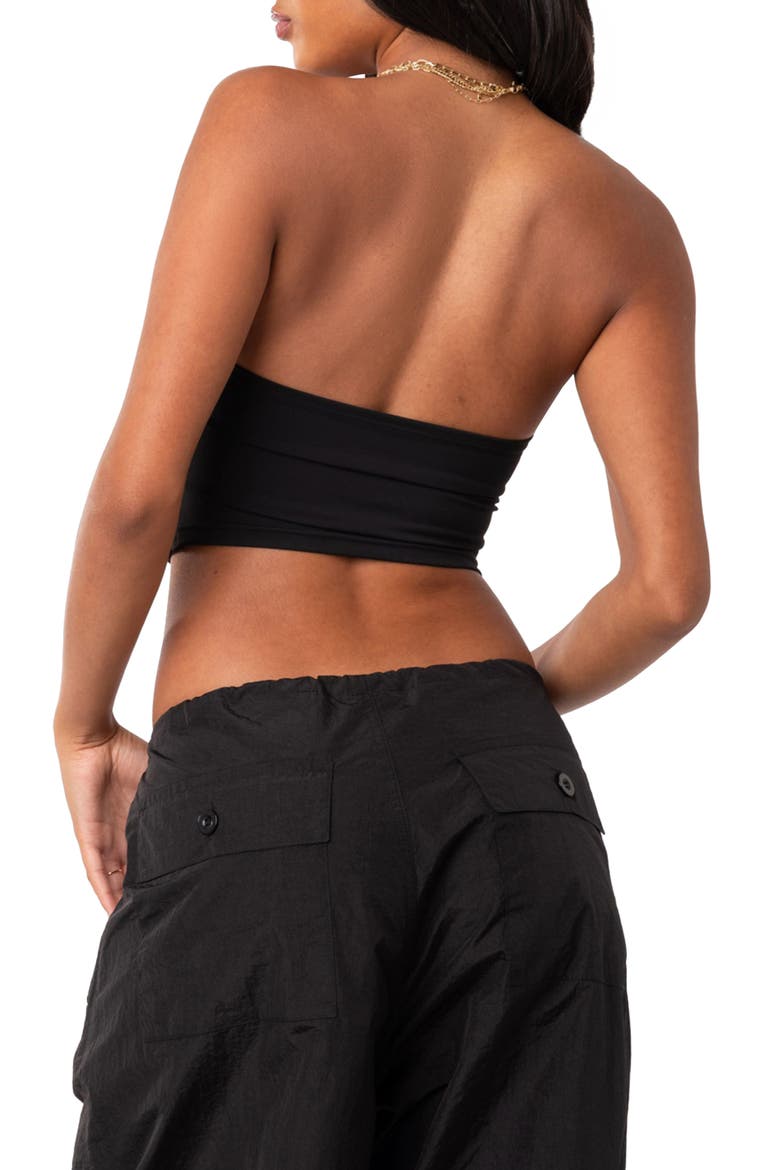 Darcey Cutout Tube Top, Alternate, color, BLACK