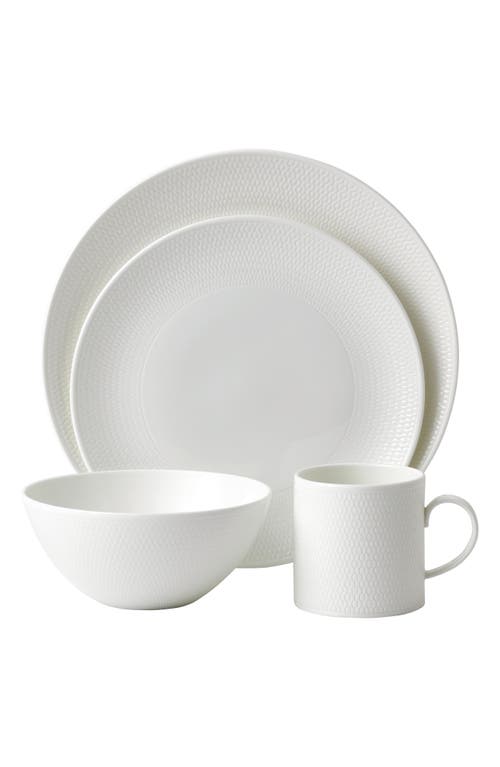 Wedgwood Gio Bone China 16-Piece Place Setting in White  product