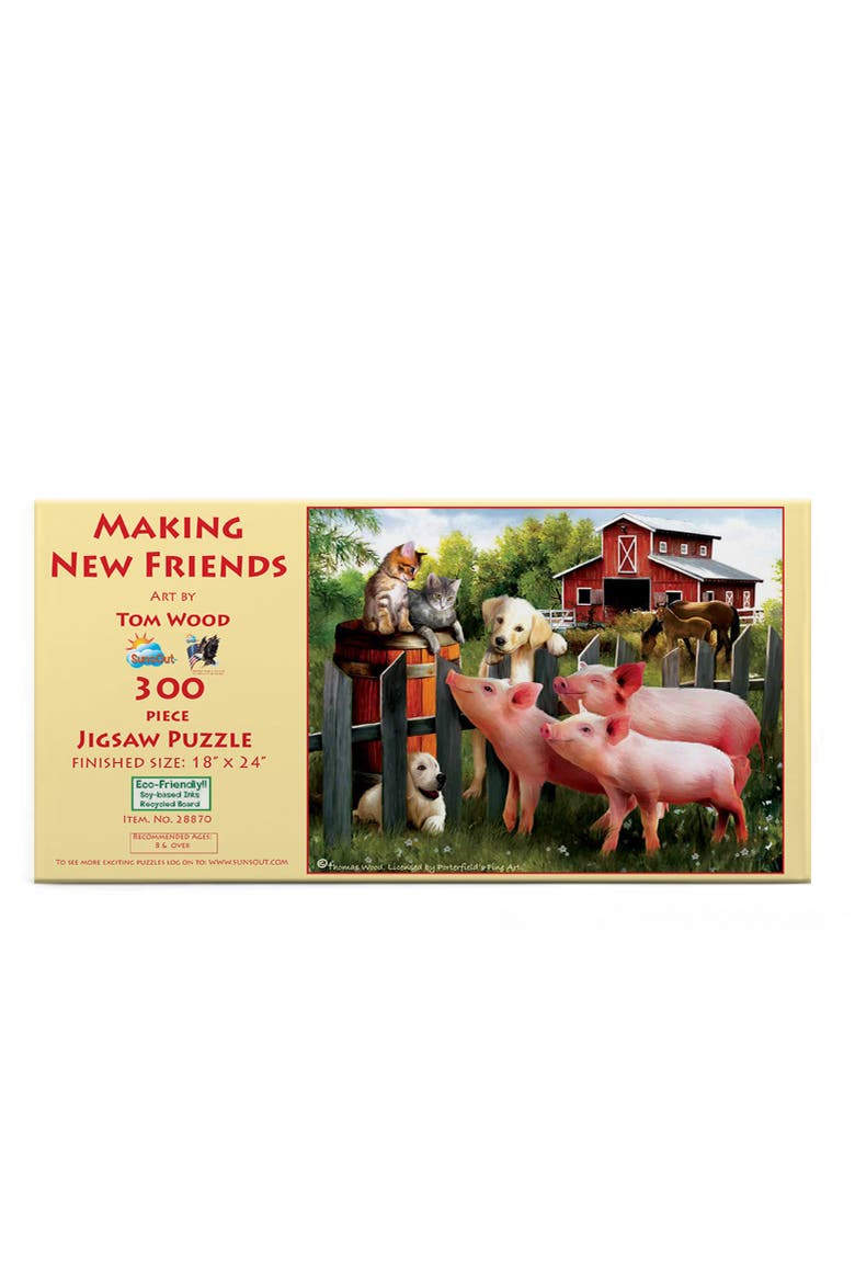 Making New Friends 300 piece Jigsaw Puzzle for Adults, Alternate, color, Multicolor