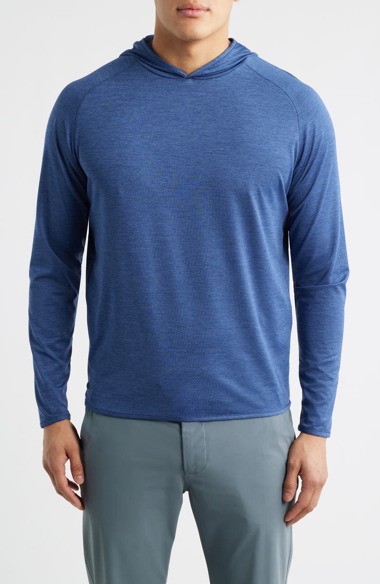 Peter Millar Crown Crafted Stealth Performance Hoodie, Main, color, Navy
